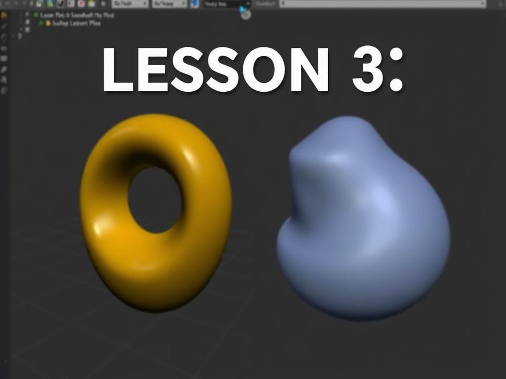 Урок 3. Изменение формы объектов в Blender: от простого к сложному