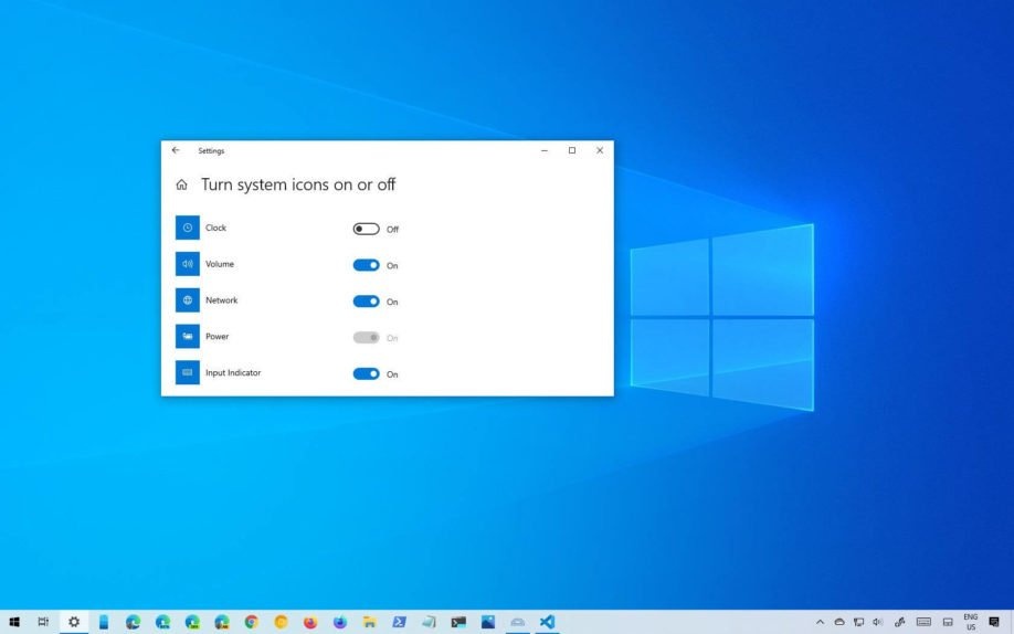 Как удалить время и дату с панели задач в Windows 10