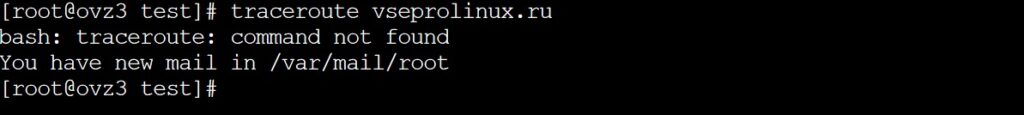 command not found