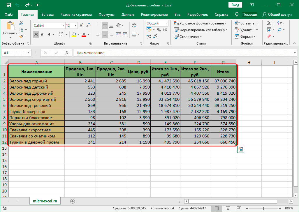 как-добавить-столбец-в-excel-добавление-нового-столбца-2-столбцов-и-столбца-в-конце-таблицы