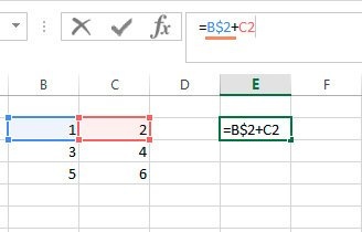 Как заморозить ячейку в формуле Excel