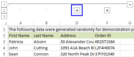 как сделать список со знаком плюс в excel