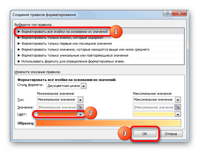 Формула Excel, если цвет ячейки, то