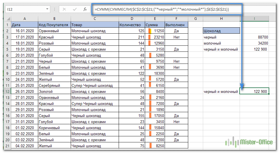 аргумент записывается как массив